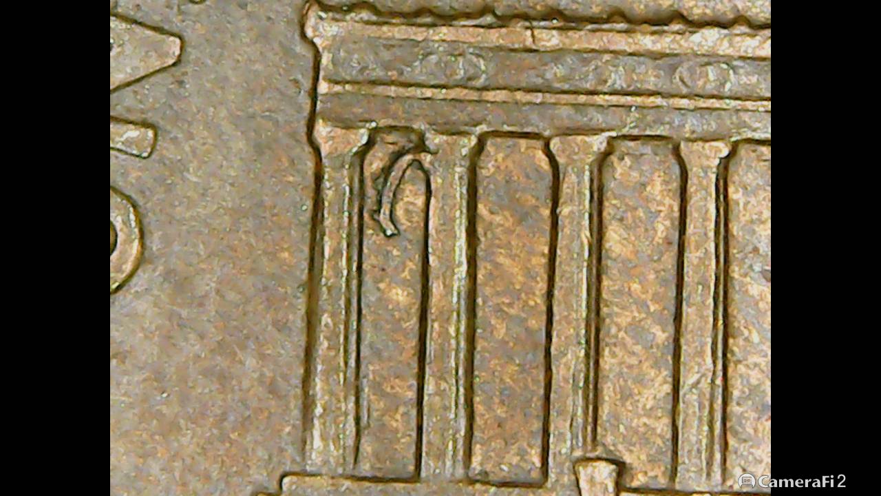 1999-Penny-With-A-Mark-I-Have-Not-Seen-On-Far-Left-Between-The-Columns..
