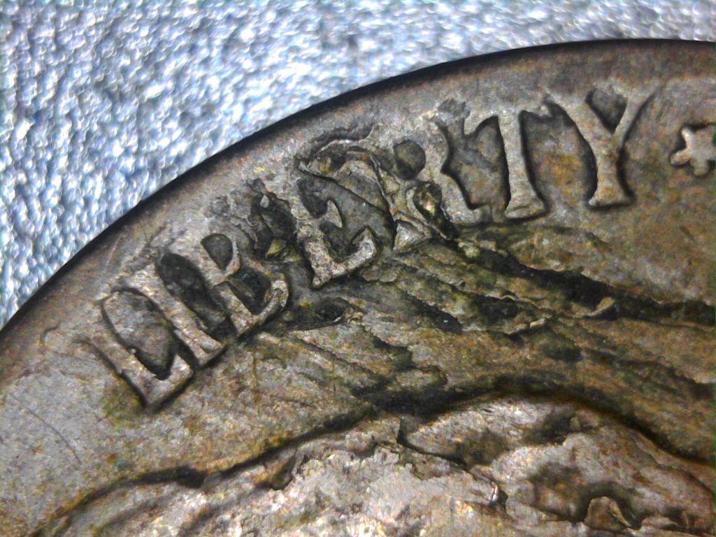 1943-P-Jefferson-Nickel-Delamination-Or-Damage