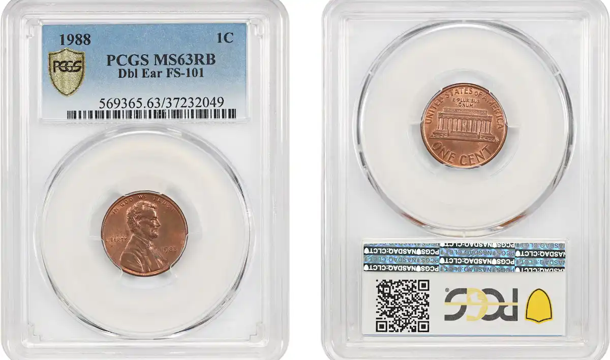 1988-Lincoln-Cent-FS-101:-Doubled-Ear-Sells-For-$64k