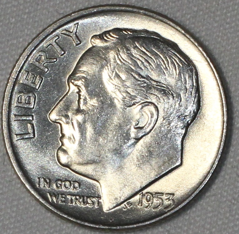 Unc-1953-D-Roosevelt-Dime