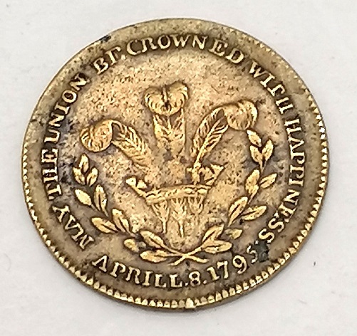 1795-Commemorative-Medallion-Celebrating-Marriage-Of-George-IV-&-Caroline-Of-Brunswick-Bhm-#398