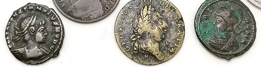Old-UK-Coins?-Pre-Milled-Unusual-Heads-Can-Anyone-ID?