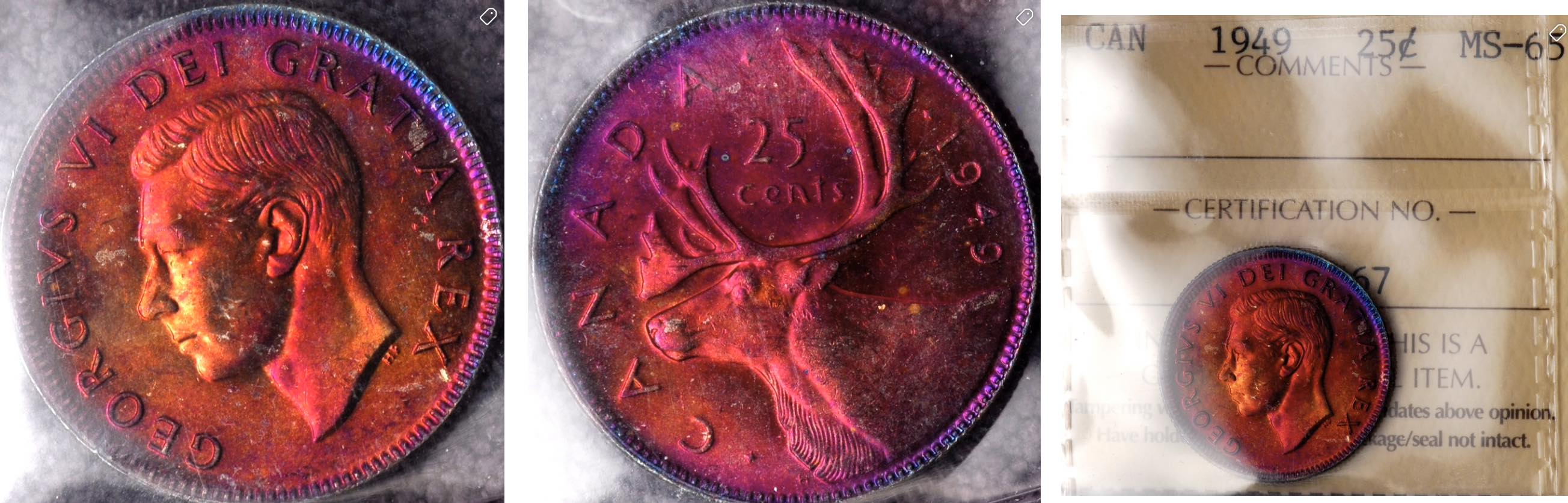 Artificial-Toning-Right?-1945-Canada-50�-ICCS-MS-65-PQ+