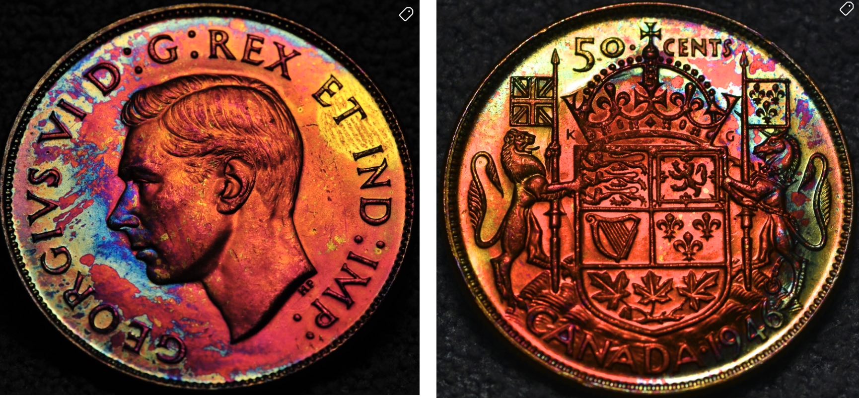 Artificial-Toning-Right?-1945-Canada-50�-ICCS-MS-65-PQ+