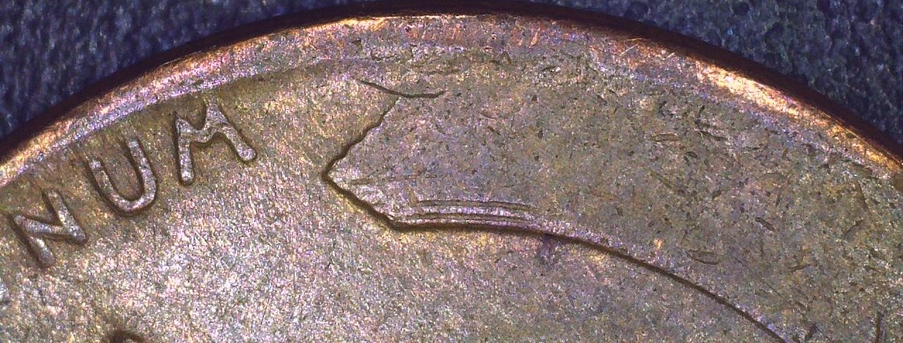 195__-Wheat-Cent---195__-Is-Flattened-From-Broad-Strike.--It-Also-Weighs-2.794-Grams