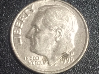Looks-Like-A-Clad-Issue---1996-P-Dime