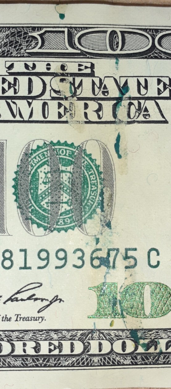 2006-100$-Bill-With-Extra-Green-Paint