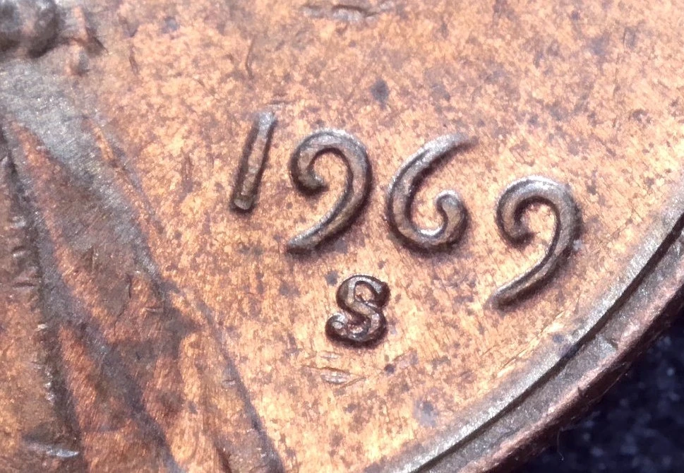 1969-S-Penny-Mint-Mark-Look-Normal?