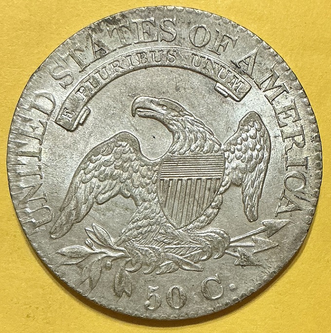 1825-Capped-Bust-Half-For-Grading-/-Overton