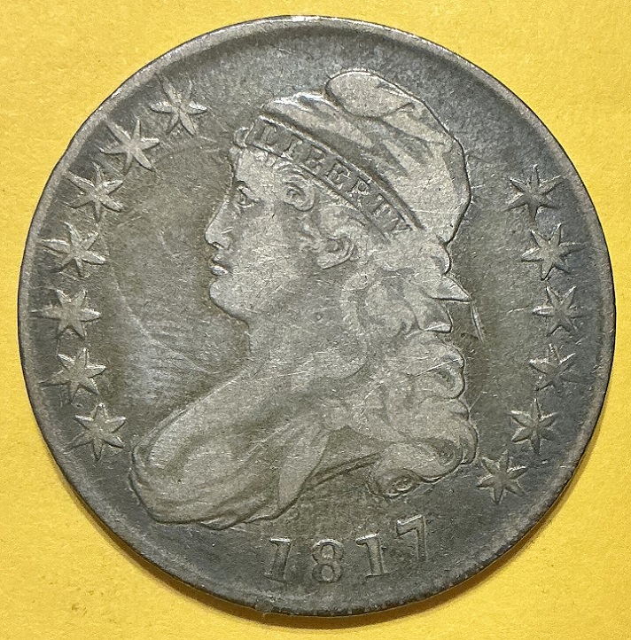 1817-Capped-Bust-Half-For-Grading-/-Overton