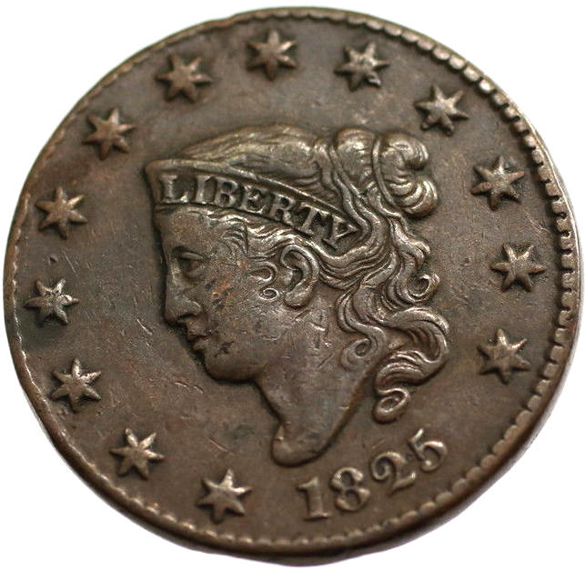 1825-Large-Cent-For-Grading