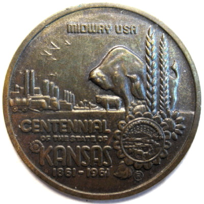 Commems-Collection-Medals:-1961-Kansas-Statehood-Centennial