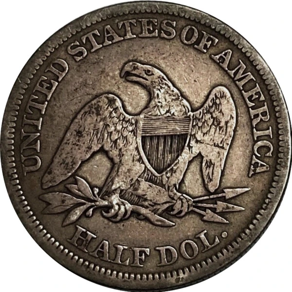 1854-Arrows-Seated-Liberty-Half-Dollar-For-Grading