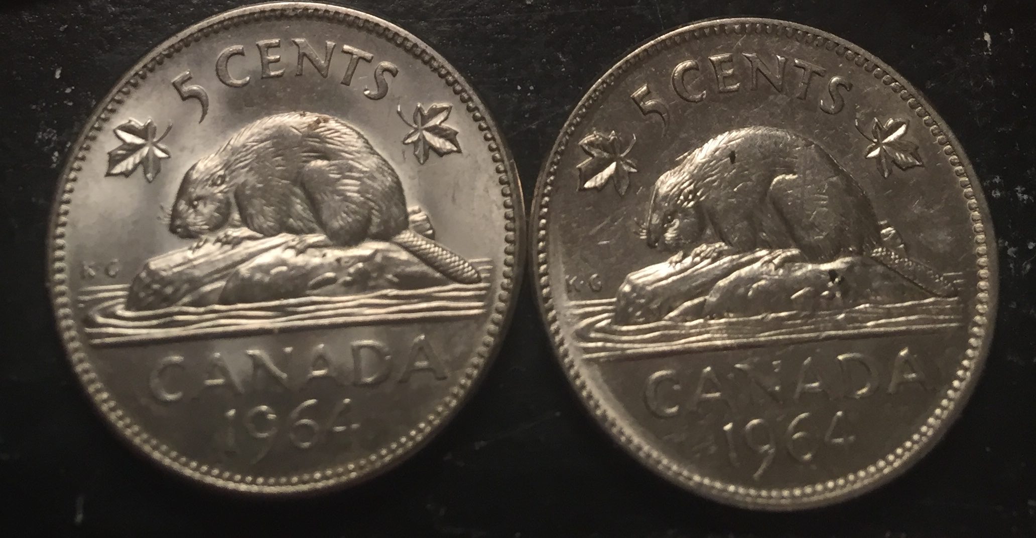 Help-Identifying-Finish-On-1964-5-Cent
