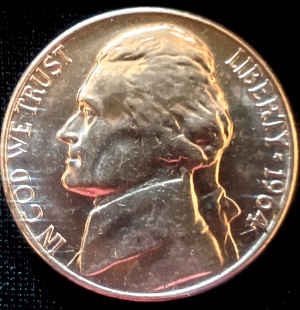 1964'-D-Nickel-.-SMS-Its-Not-Cleaned-And-It-Looked-Strong-If-That-Makes-Sense.