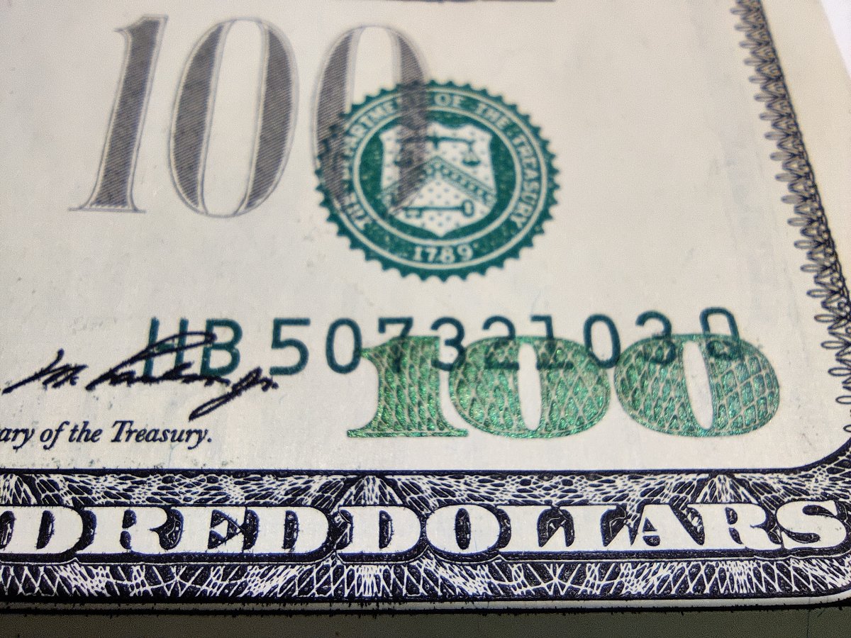 2006-100usd-Error/Misprint---Serial-Number-Shift---Value