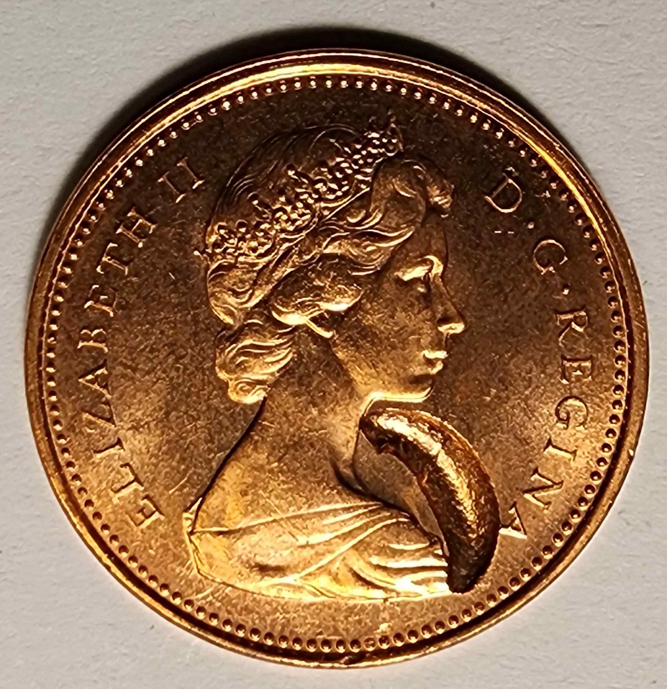 1965-Canada-Penny-Error-Obverse