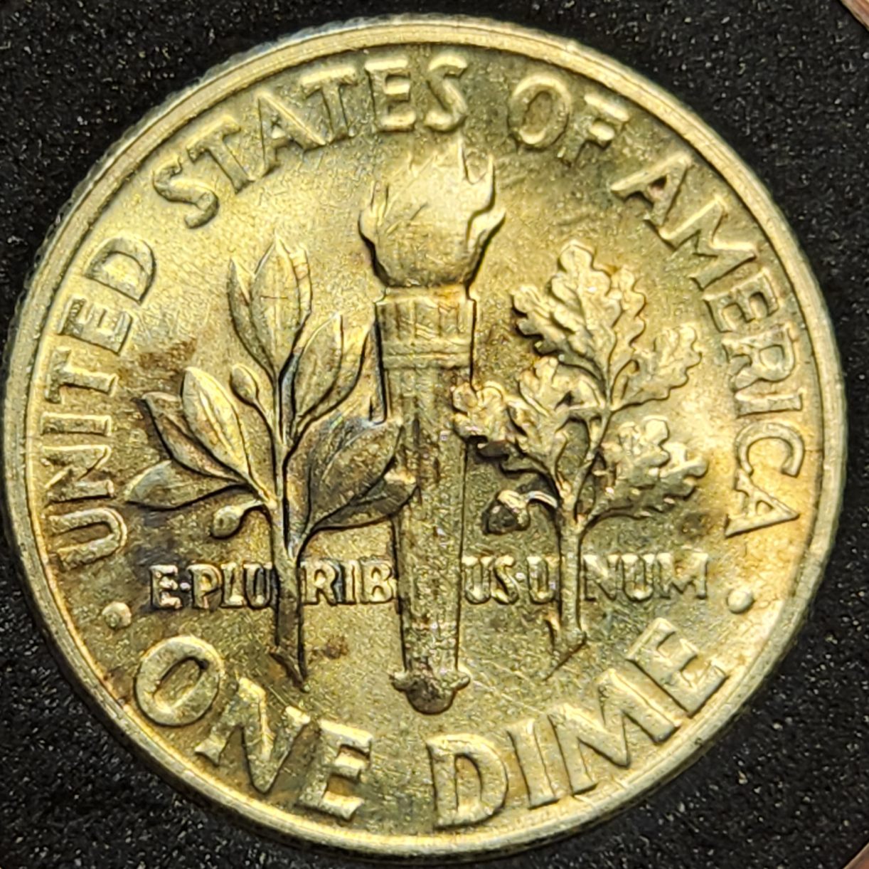 1955-Mint-State-Roosevelt-Dime-Double-Eye!
