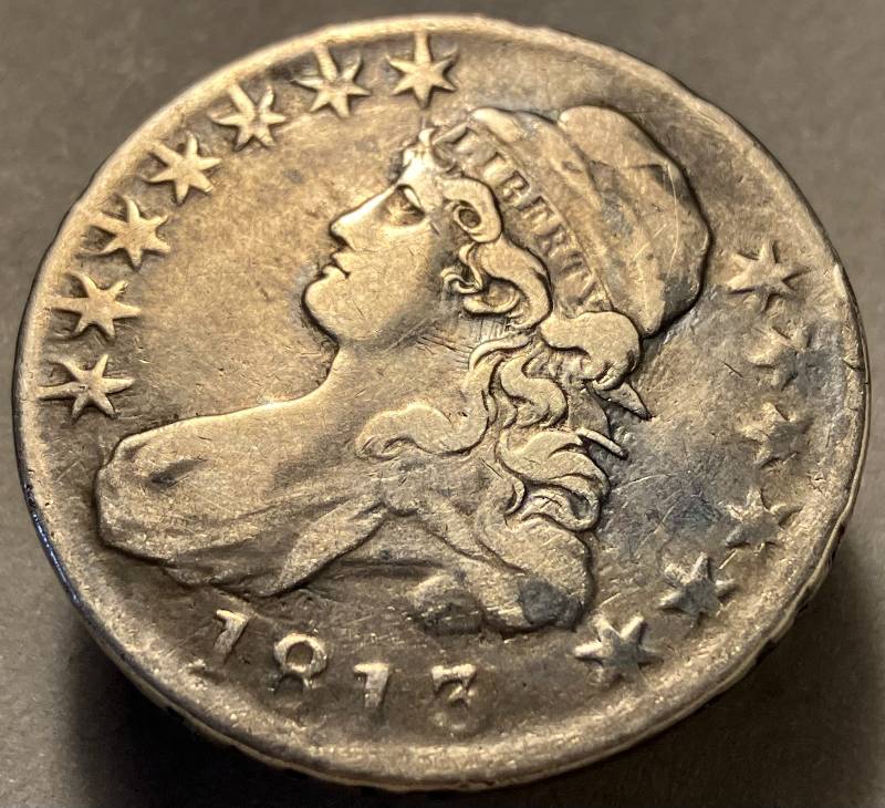 1813-O-109A-R-5-Single-Leaf-Capped-Bust-Half-Dollar