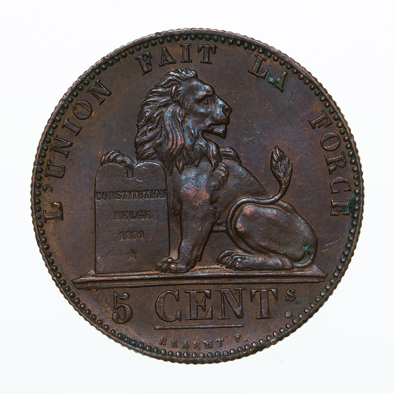 5-Centimes-1848-Belgium:-Cleaned-Or-Not