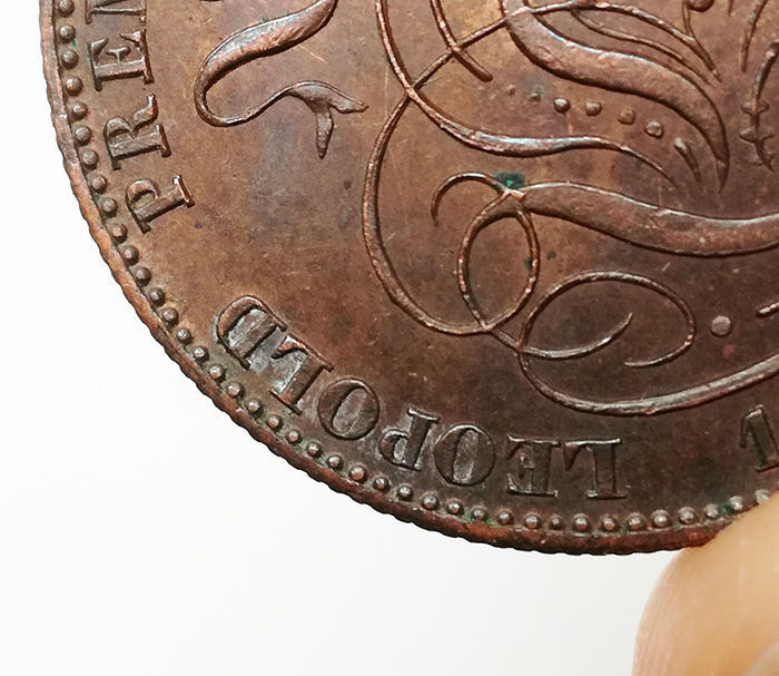 5-Centimes-1848-Belgium:-Cleaned-Or-Not