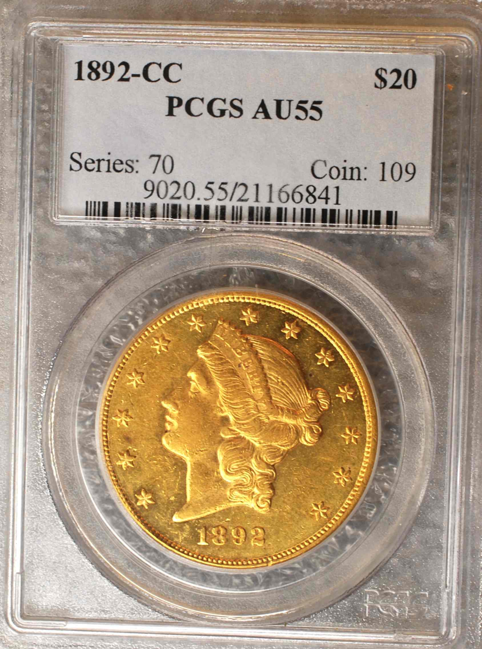 1892-CC-Liberty-Double-Eagle-For-Grade-And-Comment