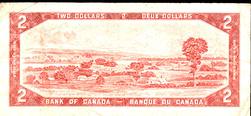 1954-Canada-2-Dollar-Bill---Please-Help-With-Questions