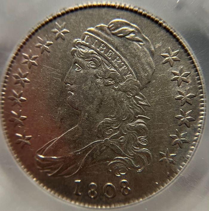 1808-50c-Capped-Bust-O-110-For-Grading