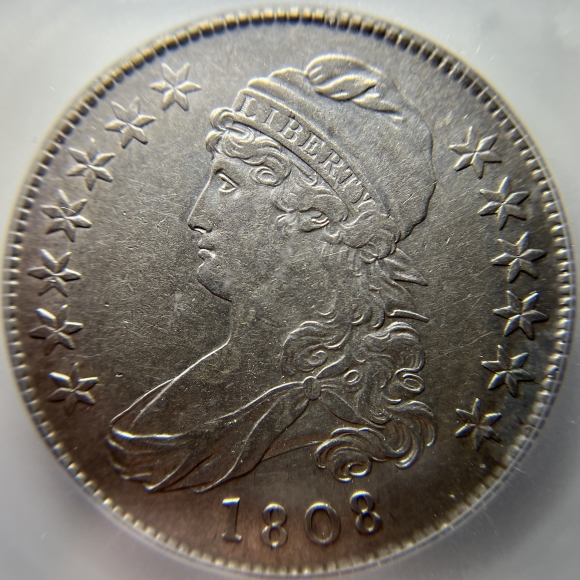 1808-50c-Capped-Bust-O-110-For-Grading