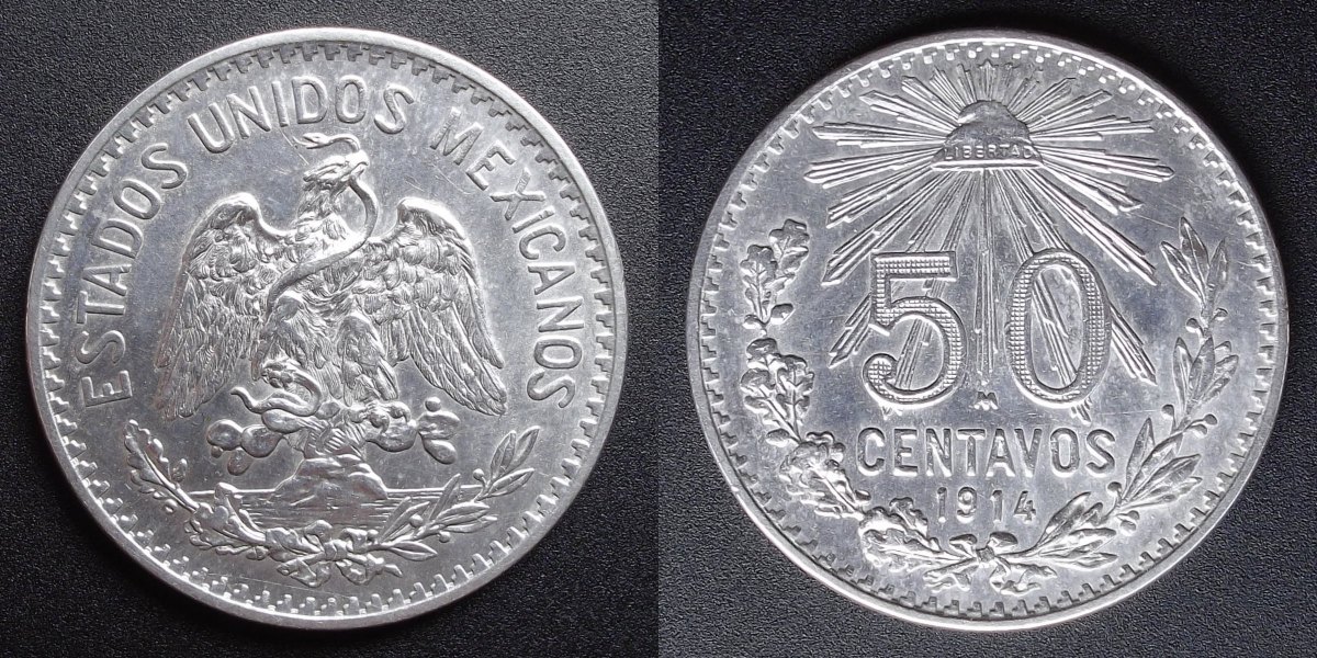 Mexico-50-Centavos,-1914