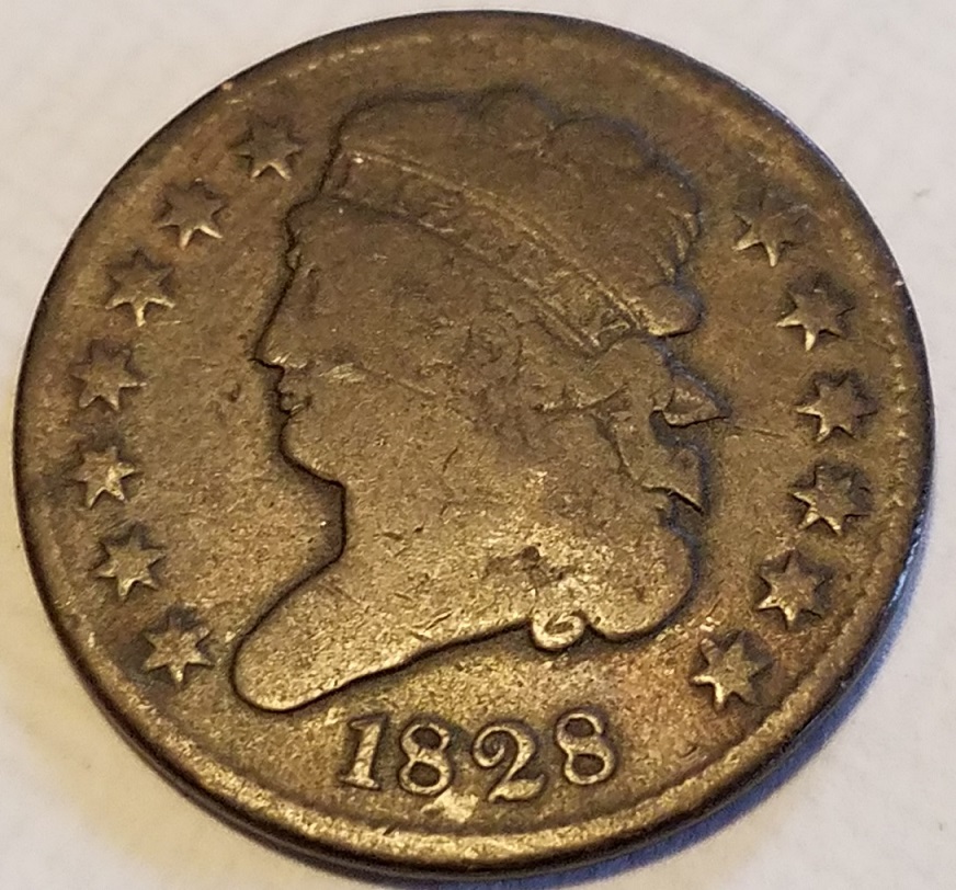 1828-Classic-Head-Half-Cent---13-Stars