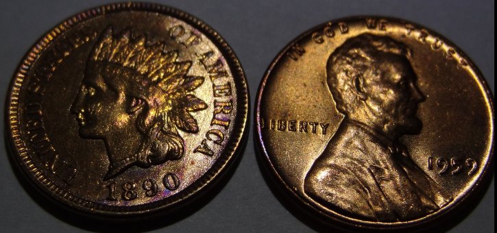 1890-Indian-Head-Cent,-Cleaned/Polished-Or-Slab-Worthy?