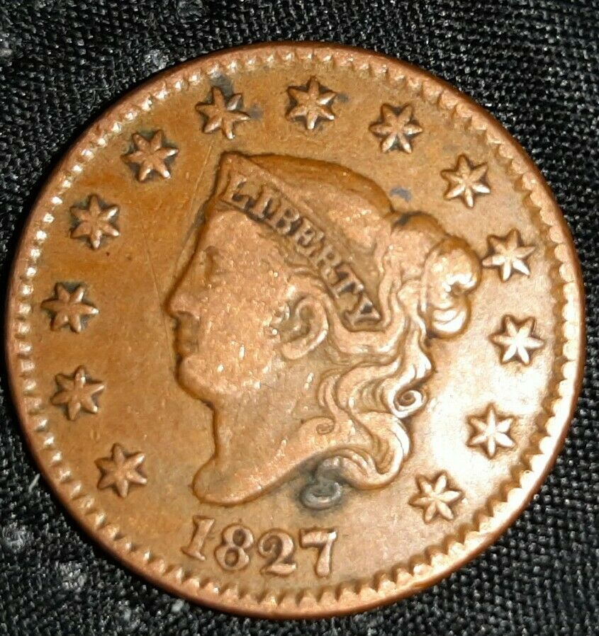 1827-Large-Cent-For-Grading