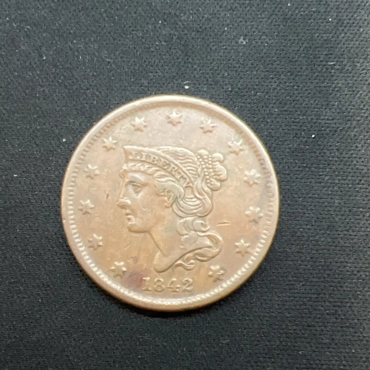1842-Large-Cent-For-Grading