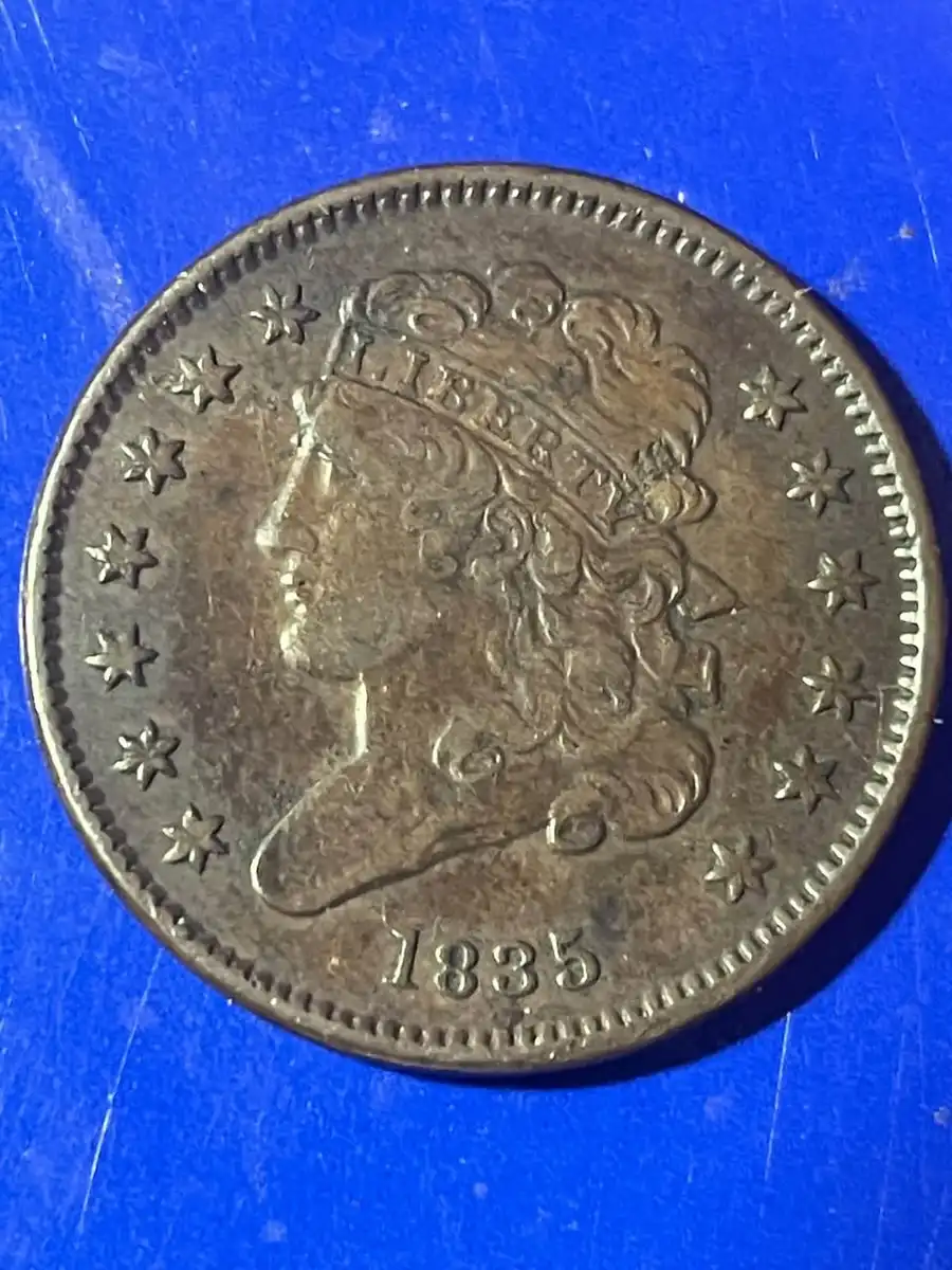 1835-Half-Cent-For-Grading