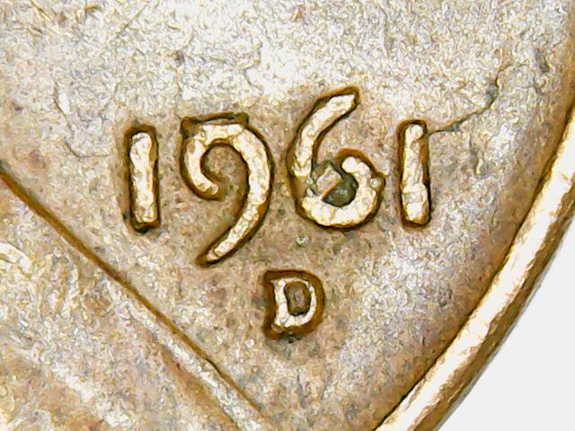 1961-D-Penny-Not-Sure-If-Its-Lamination-Error-And-Other-Errors