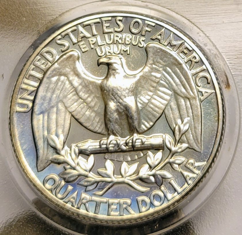 Toned-1964-Washington-Quarter-For-Grading-And-Comments