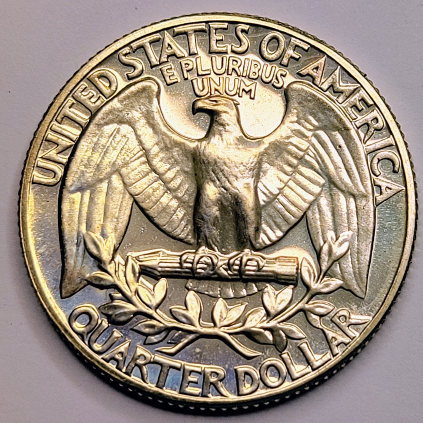 Toned-1964-Washington-Quarter-For-Grading-And-Comments