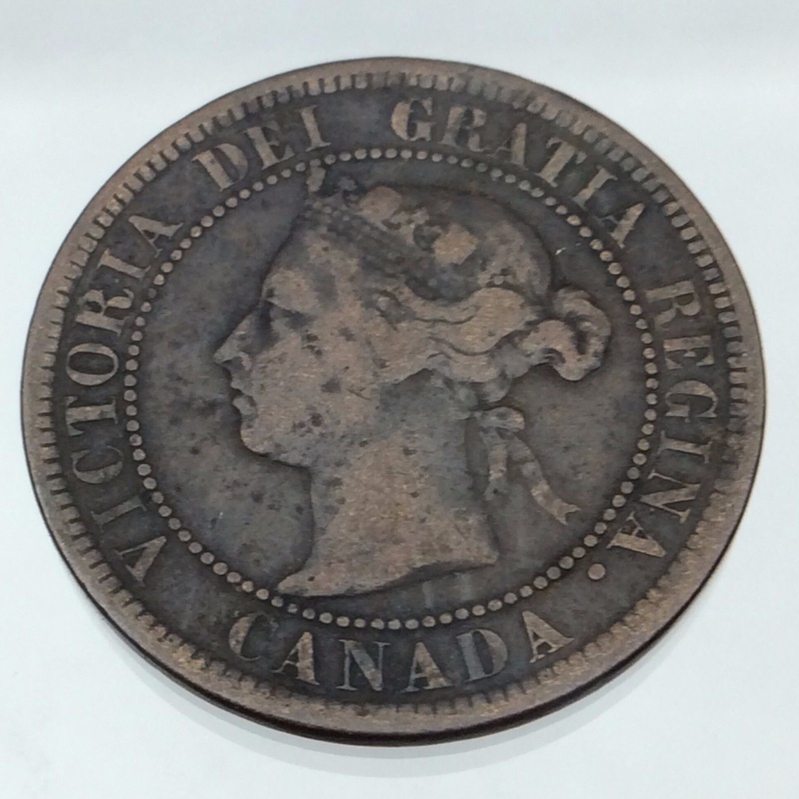 Canada-1891-Large-Cent-Ebay-Variety-Repaired-N