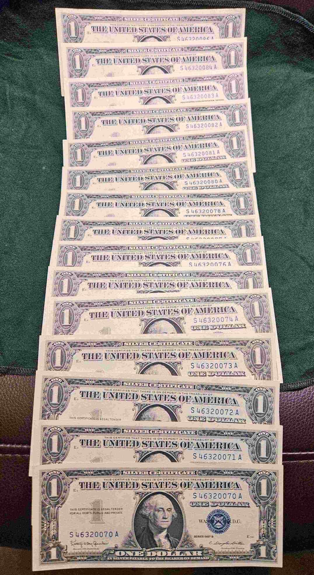 15-Consecutive,-MS-70?,-1957B-Silver-Certificates