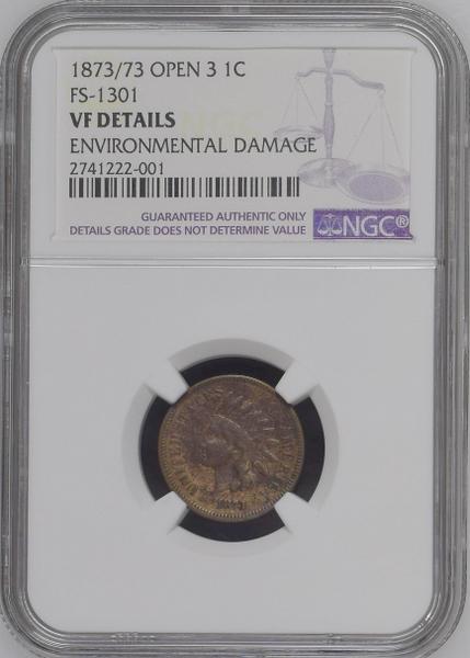 1873/73-Open-3-Indian-Head