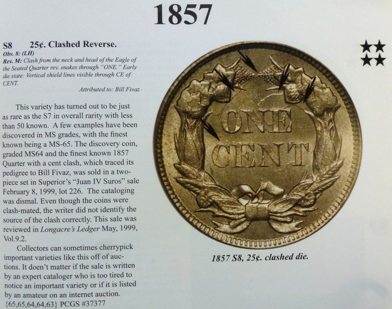 1857-1c-Rev.-Die-Clash-W/25c,-Fa-901