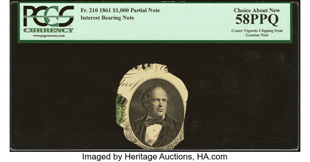 1861-$1000-Fr-210-Up-For-Auction