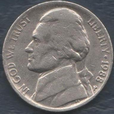 1988-Nickel-Die-Deterioration-With-Part-Of-Rim-Flattened