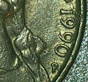Two-Obverse-Sides-On-Nickle-1980-D--1990-P
