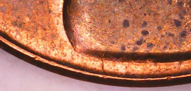 1958-D-Cent--Die-Cracks-Spike-Head-And-Chips-On-Date