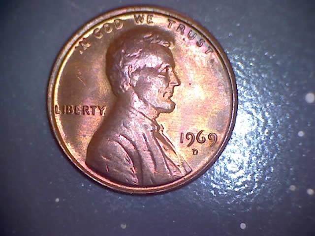 1969-D-Penny-Colored-Coin-Coin-#-2-To-Be-Graded