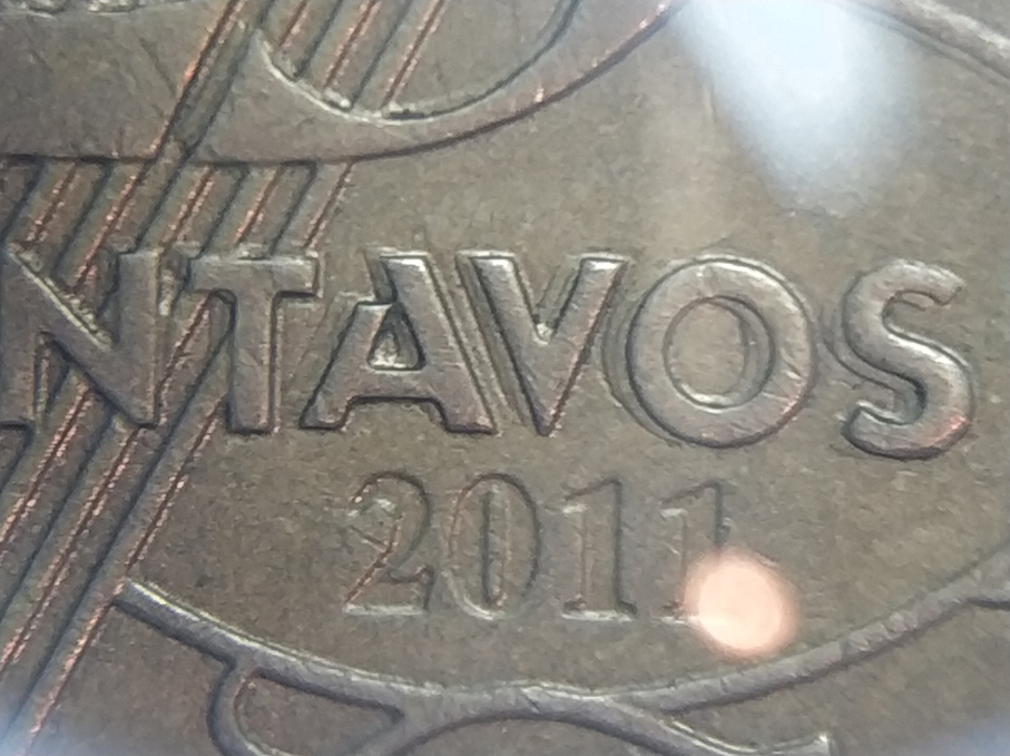 25-Centavos-2011-Doubled-Die,-Brazillian-Coin