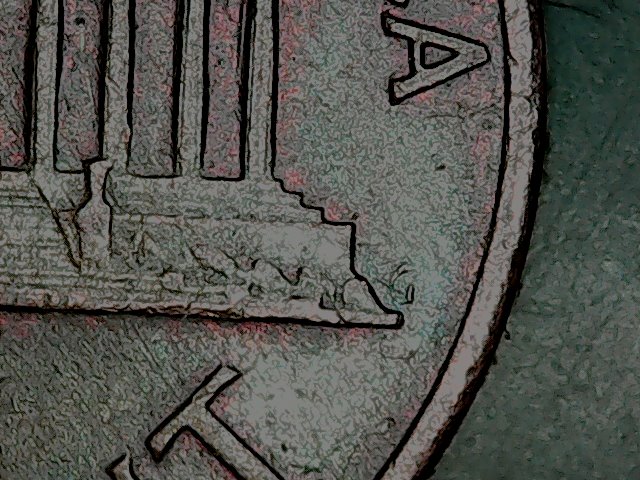 1974-D-Cent---Missing-F-On-Initial-REV---Raised-Area-Behind-Memorial-West