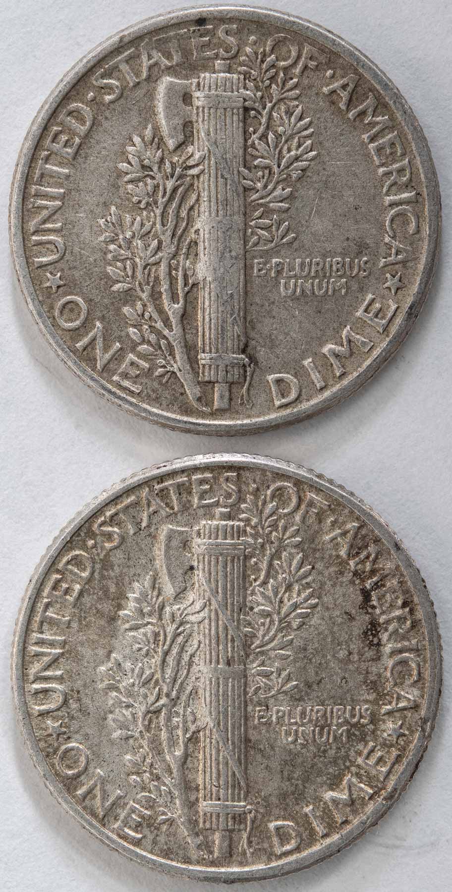 WW1-&-WW2-Era-Mercury-Dimes